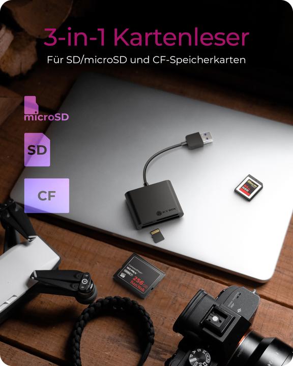 Produktbild Icy Box IB-CR301-U3, USB3.0 Multi-Kartenl. (USB 3.0)