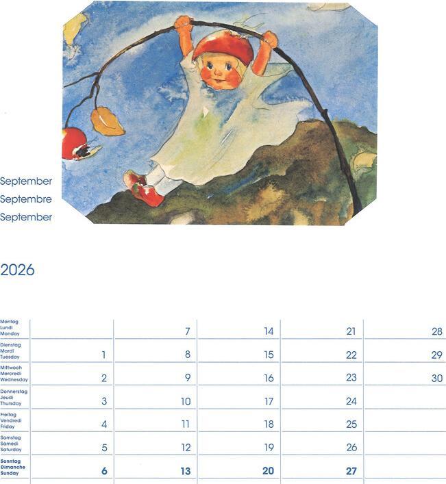 Produktbild Cosa Bildkalender Mili Weber (23 x 27 cm, Harter Einband, Deutsch, Französisch, Italienisch, Englisch)