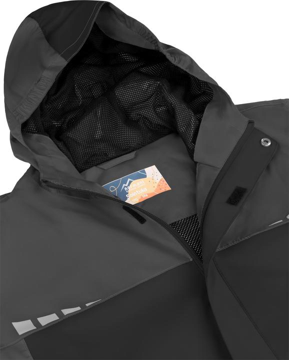 Image du produit Normani Kinder Regenjacke „Sointula“ Schwarz/Anthrazit (98, 102, 104, 100 A)