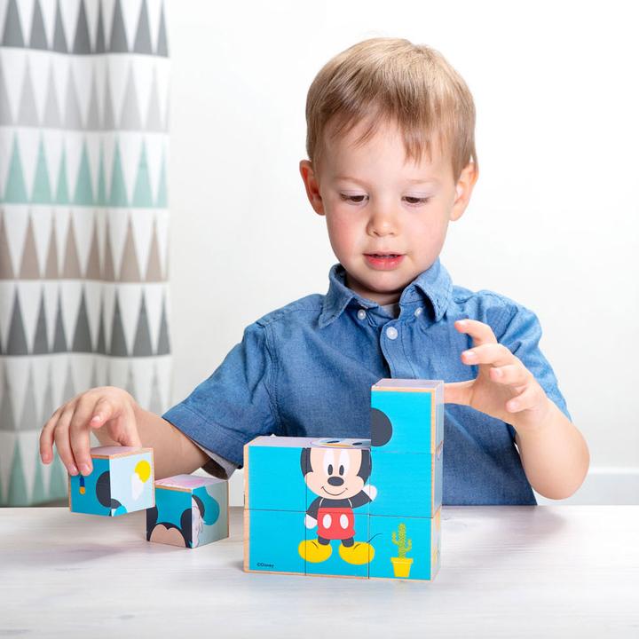 Immagine prodotto Disney Puzzle a blocchi di Topolino in legno (9 pezzi)