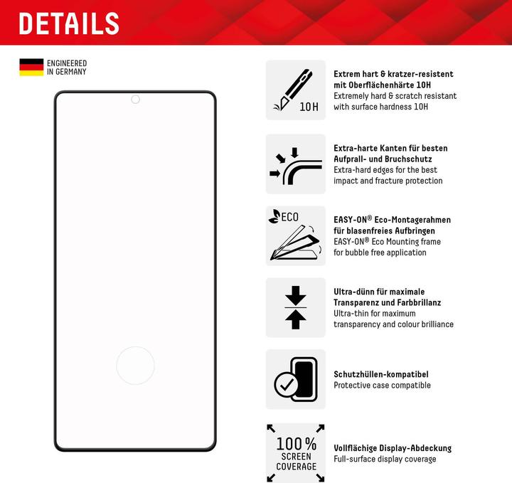 Actual product image Displex Real Glass 3d (1 Piece, Samsung Galaxy S23 Ultra)