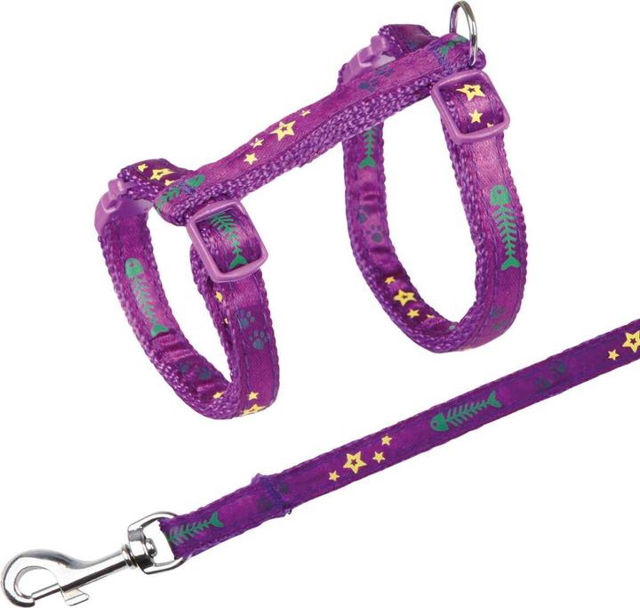 Actual product image Trixie Kitten harness stars/paws (Cat, General)