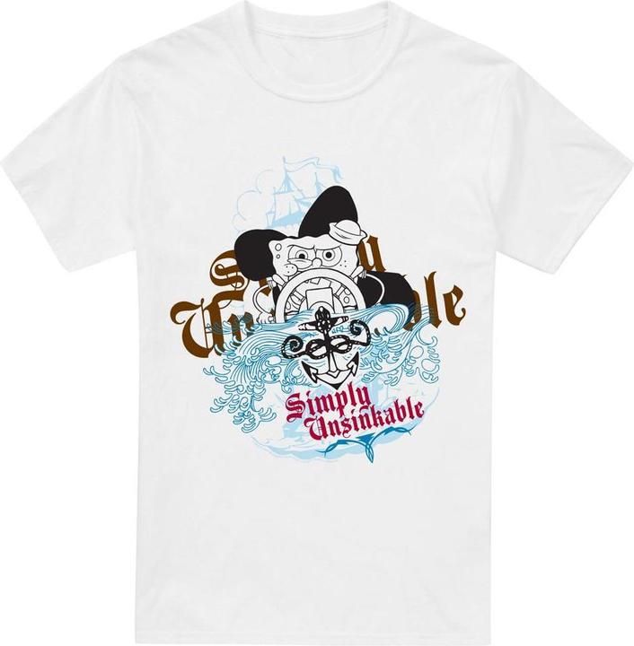 Actual product image Spongebob Squarepants Mens Simply Unsinkable T-Shirt (5XL)