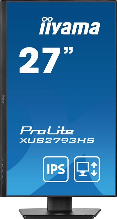 Produktbild iiyama ProLite XUB2793HS 27" 16:9 Full HD IPS Display schwarz (1920 x 1080 Pixel, 27")