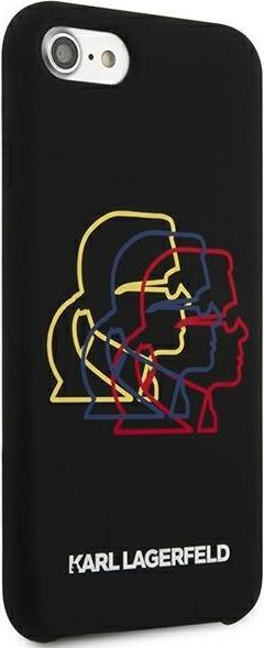 Actual product image Karl Lagerfeld case for iPhone 7 / 8 / SE 2020 / SE 2022 KLHCI8SLGKBK hard case black Silicone Tripl (Apple iPhone 7, Apple iPhone 8, Apple iPhone SE (2nd Gen), Apple iPhone SE (3rd Gen))