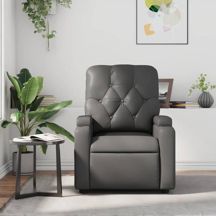 Produktbild VidaXL Massagesessel Grau Kunstleder,Farbe: Grau,Material