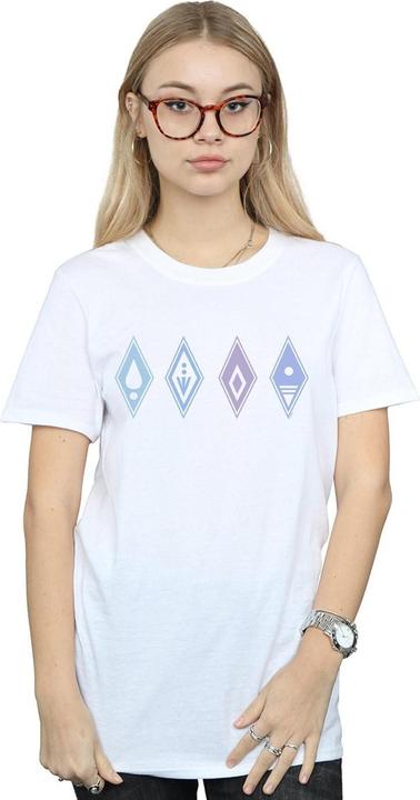 Image du produit Disney - T-shirt FROZEN ELEMENTS SYMBOLS - Femme (M)