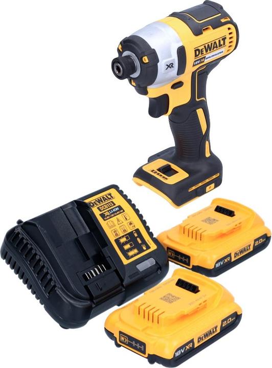 Actual product image DeWalt DCF 887 D2 Battery impact wrench 18 V 205 Nm 1/4" Brushless + 2x battery 2.0 Ah + charger (Rechargeable battery operated)