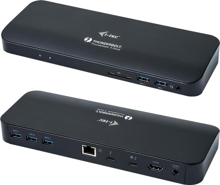 i-tec Thunderbolt 3 Dual Dock (Thunderbolt, 1 Ports)
