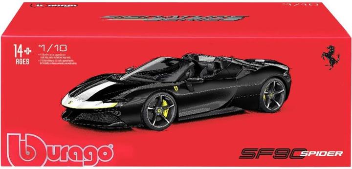 Actual product image Bburago Ferrari Signature SF90 Spider 1/18 black
