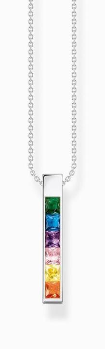 Produktbild Thomas Sabo Kette bunte Steine silber (925er Silber, 40 - 45 cm)