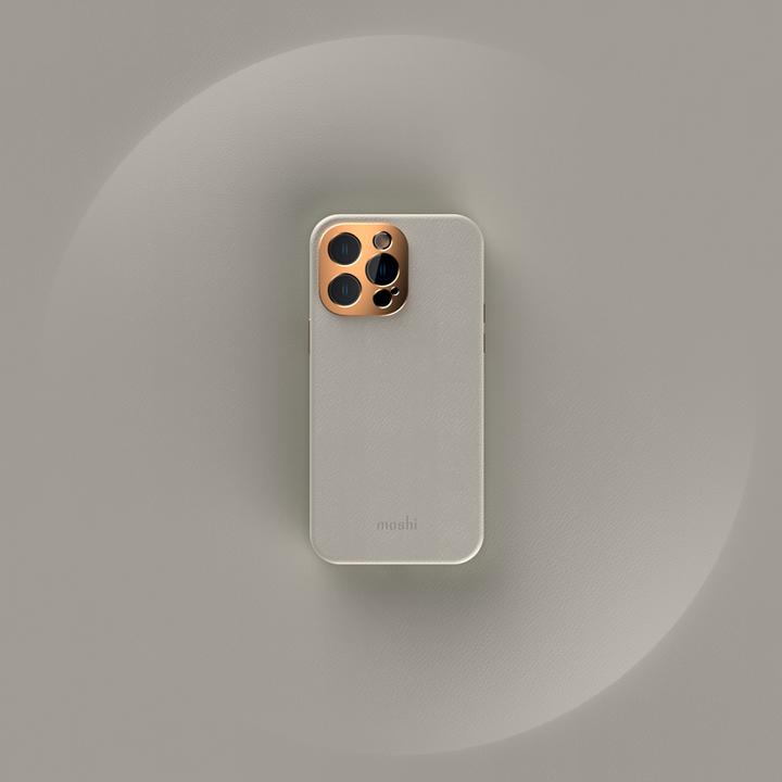 Image du produit Moshi Napa Slim MagSafe - Skórzane etui iPhone 14 Pro Max (Serene Gray) (Apple iPhone 14 Pro Max)