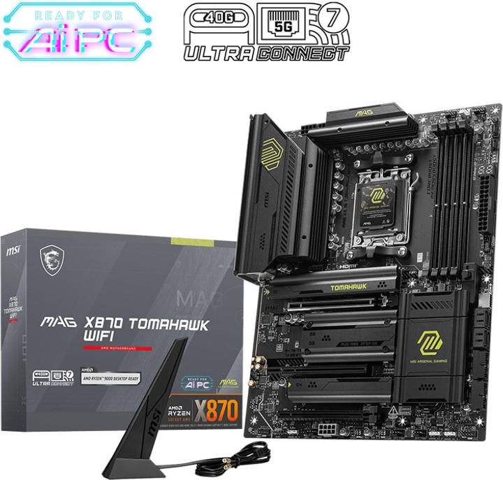 Image du produit MSI MAG X870 Tomahawk WIFI (AM5, AMD X870, ATX)