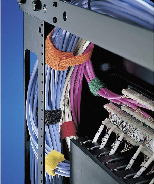 Produktbild HellermannTyton Hook and Loop Textie 1000x125 PA/PP blue (Kunststoffkabelbinder, 1000 mm, 1 Stk.)