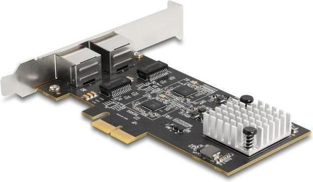 Produktbild Delock PCI Express x2 Karte zu 2 x RJ45 5 Gigabit LAN RTL812 (PCI Express 3.0)