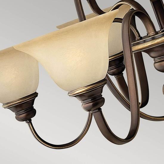 Actual product image Elstead Lighting Cello chandelier E27 9-light antique bronze (90.80 cm)