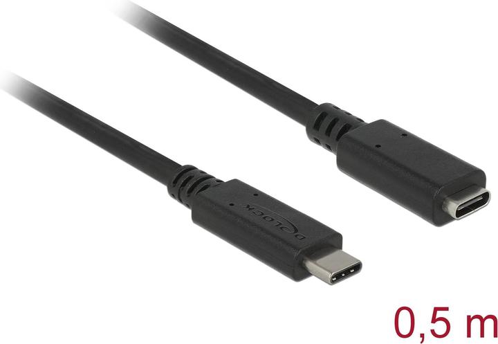 Actual product image Delock USB extension cable (0.50 m, USB 3.1)