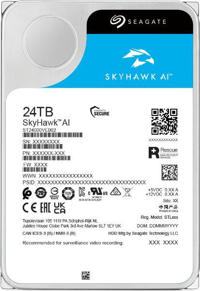 Actual product image Seagate Skyhawk Ai 24tb 5yrs Warranty (24 TB, 3.5", CMR)