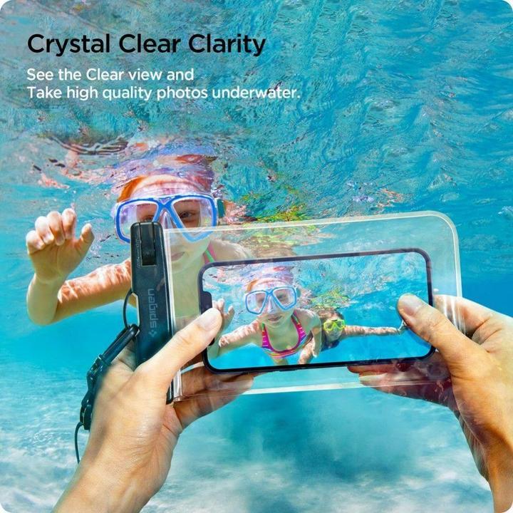 Image du produit Spigen A601 Etui étanche universel, Transparent (pack de 2) (Universel)