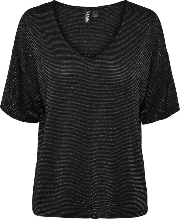 Pieces Pcbillo Oversized Tee Lurex Stripes Noos