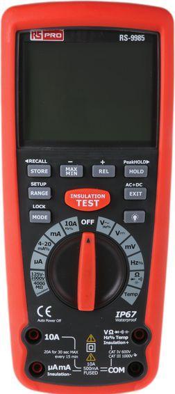 Actual product image Rs Pro Insulation Tester with Multimeter (CAT IV 600V, CAT III)