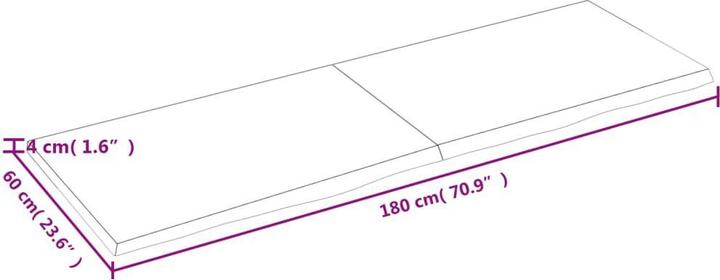 Immagine prodotto VidaXL Oak Nature (180 x 60 x 4 cm)