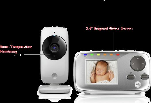Produktbild Motorola Babyphone mit Kamera Digital M (Babyphone mit Kamera, 300 m)