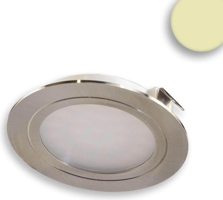 Image du produit Isoled Spot encastrable LED pour meuble MiniAMP argent, 2W, 24V DC blanc chaud 3000K, dimmable