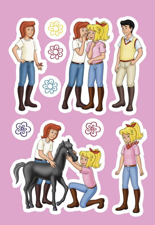Actual product image Panini Bibi & Tina: Super-strong sticker and colouring pad for horse fans