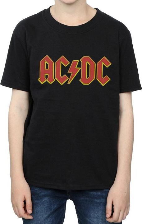 Immagine prodotto AC/DC T-shirt da bambino in cotone con logo (140, 146)