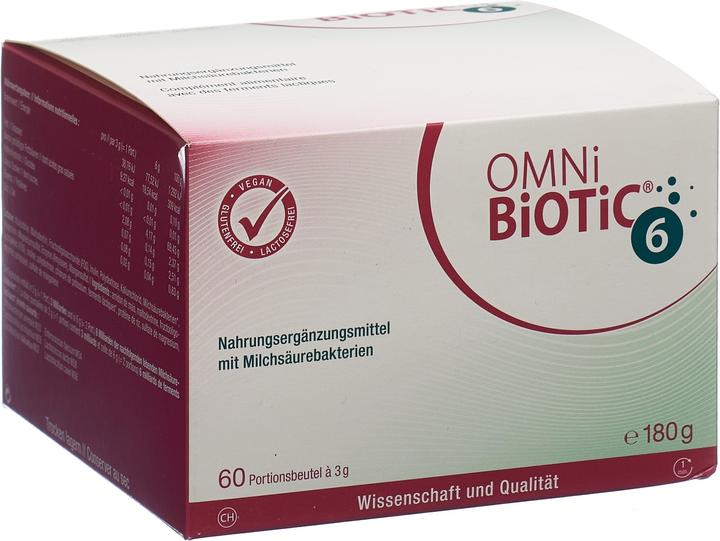 Produktbild Omni Biotic Nahrungsergänzungsmittel mit Milchsäurebakterien (60 Stück, Pulver, 3 g)