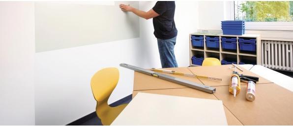 Actual product image Magnetoplan magnetowall on wallpaper, incl. accessories (Magnet board)