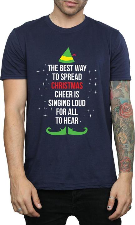 Produktbild Elf Christmas Cheer Text TShirt (XXL)