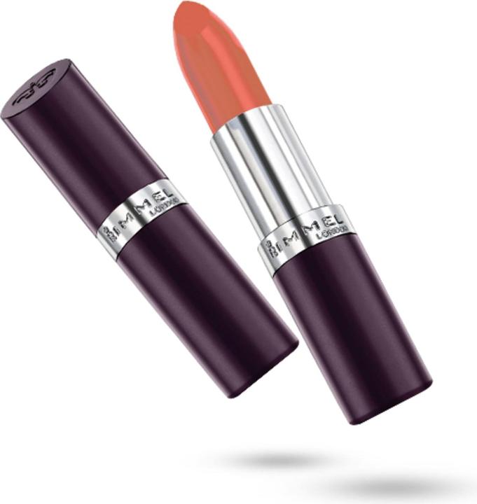 Actual product image Rimmel London Lasting Finish Lipstick #210 -coral Oin Gold (210 Coral in gold)