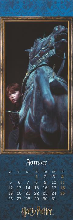 Actual product image Harry Potter Lesezeichen & Kalender 2026 (6 x 18 cm, Hardcover, German)