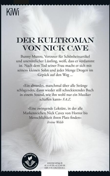 Produktbild Der Tod des Bunny Munro (Deutsch, Stefanie Jacobs, Nick Cave, 2020)