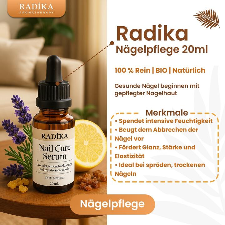 Produktbild Radika Nagelöle, Nagelpflege, Handcreme, 100% Rein, BIO, natürlich, 10 ml (10 ml)