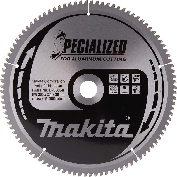 Immagine prodotto Makita SEGA A DISCO SPECIALIZZATA IN ALLUMINIO 305x30mm 100 denti