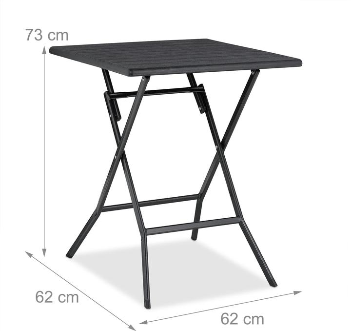 Immagine prodotto Relaxdays Tavolo pieghevole (62 cm)