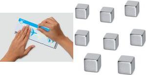 Productafbeelding Sigel Neodymium magneetkubus, afmeting: 10 x 10 x 10 mm, vernikkeld (8 x)