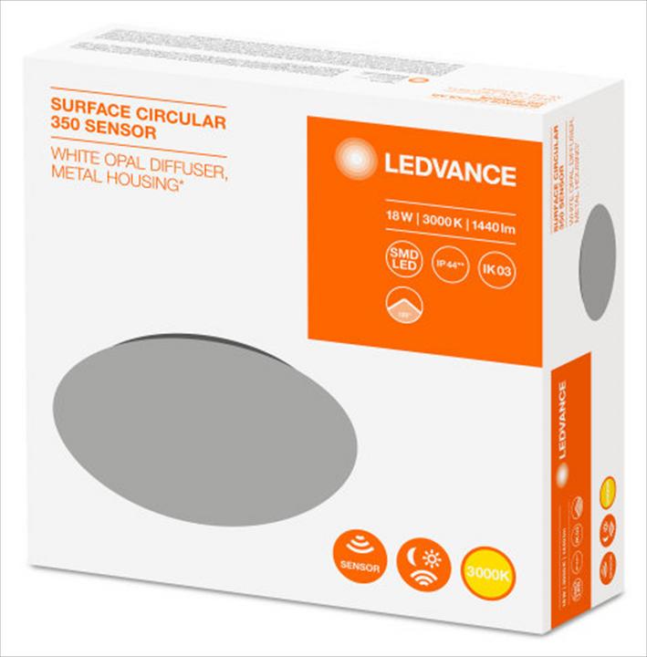 Produktbild Ledvance Ceiling light PLAFON SF CIRCULAR 350 18W 3000K IP44 (1440 lm)