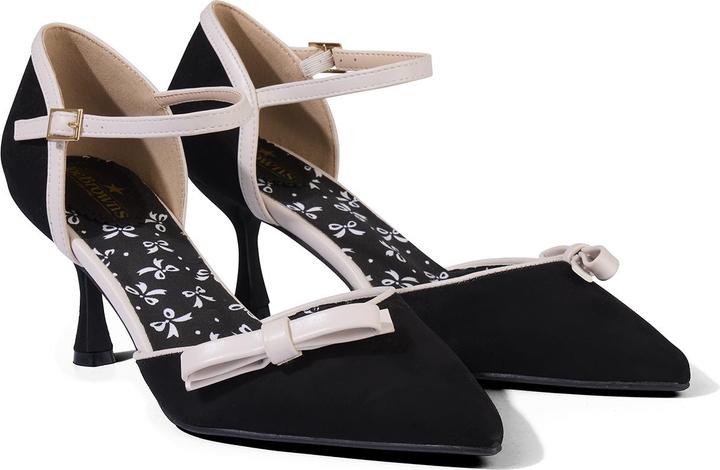 Actual product image Joe Browns Bow Detail Monochrome Slingback Heels (41)