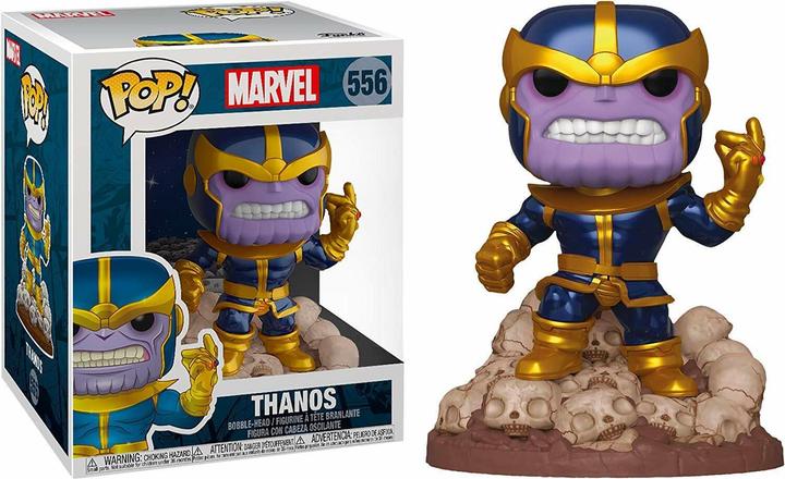 Actual product image Funko POP! Marvel Thanos (Snap) Métallique Exclusive PX Previews 15cm