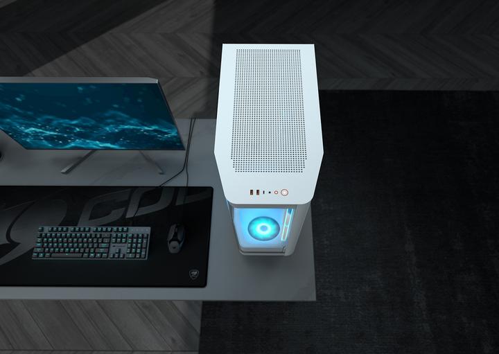 Produktbild Cougar Boitier Moyen Tour E-ATX FV270 RGB avec panneaux vitrés (Blanc) (mATX, Mini-ITX, ATX, SSI CEB)