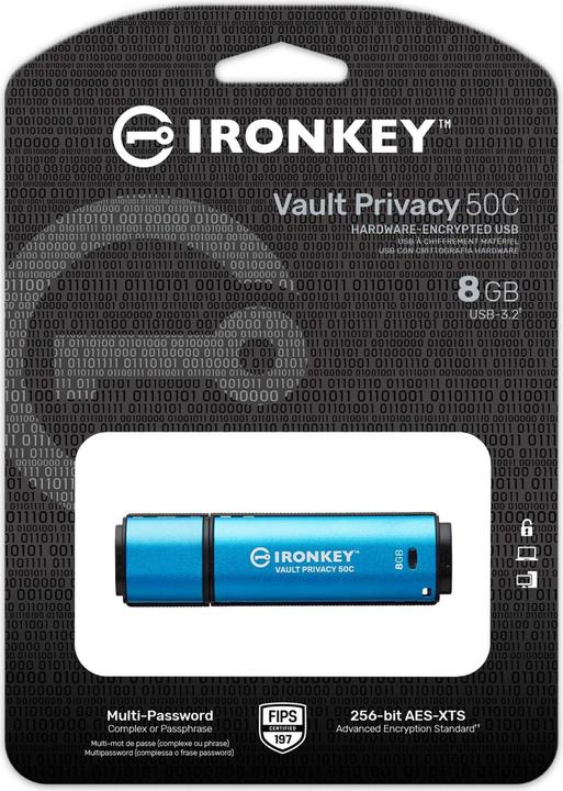 Actual product image Kingston IronKey Vault Privacy 50C (8 GB, USB-C)