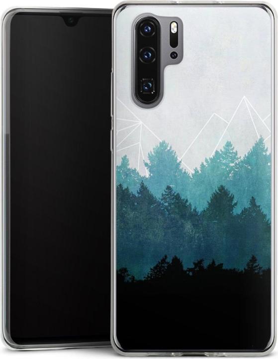 DeinDesign Slim Case für Huawei P30 Pro Silikon Hülle Ultra Dünn Handyhülle Abstrakt Baum Wald (Huawei P30 Pro)