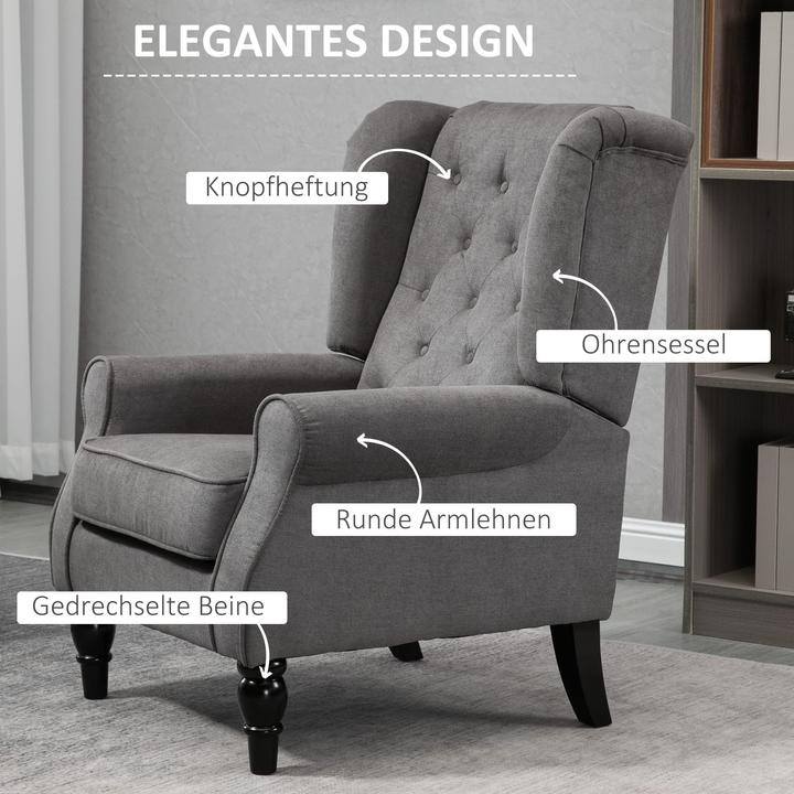 Image du produit Outsunny Fauteuil à oreilles