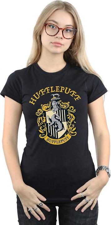 Image du produit T-shirt en coton pour dames et demoiselles de Hufflepuff (M)