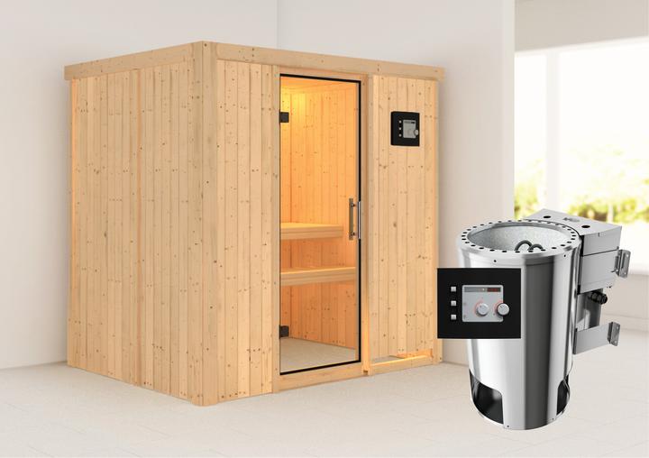 Actual product image Karibu Fanja without roof rim (Plug & Play 3,6 KW - Bio external control)