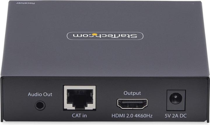 Produktbild StarTech .com IH2006-KVM-RX, Receiver, Kabelgebunden, 3840 x 2160 Pixel, 60 Hz, Schwarz, Metall
